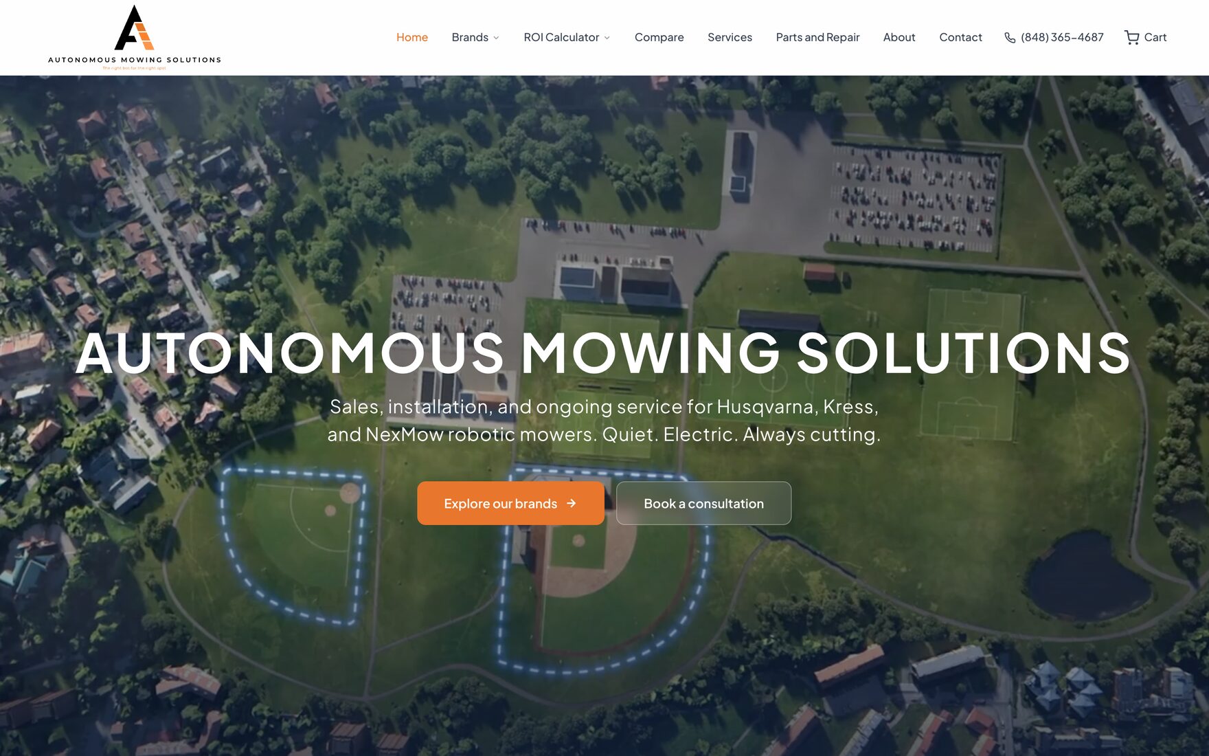 Autonomous Mowing Solutions, Robotics that sell themselves