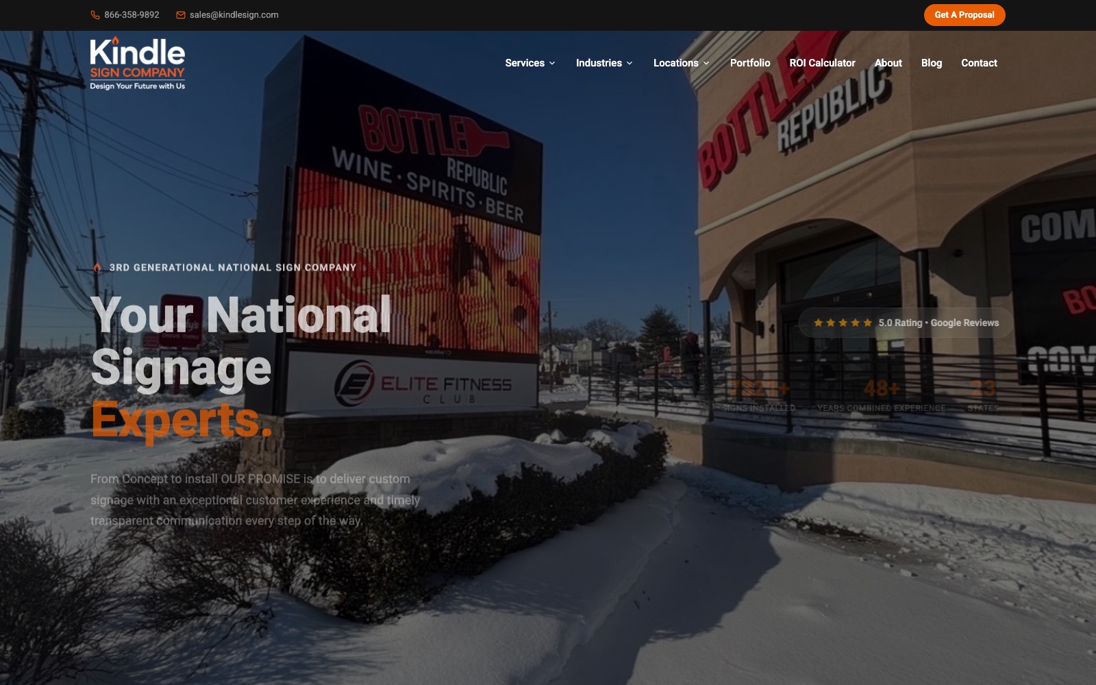 Kindle Sign Company, Your national signage experts