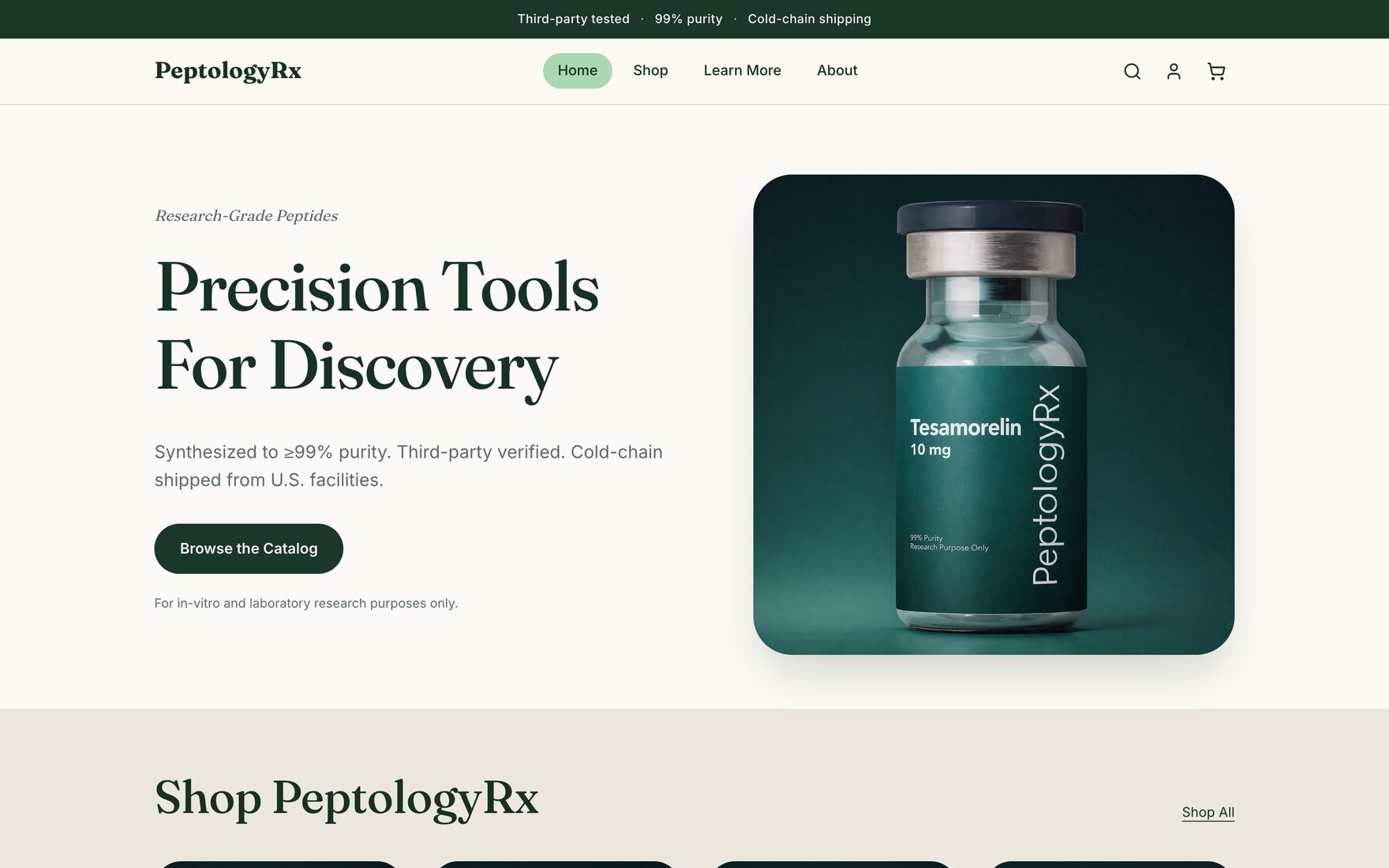PeptologyRx, Precision tools for discovery